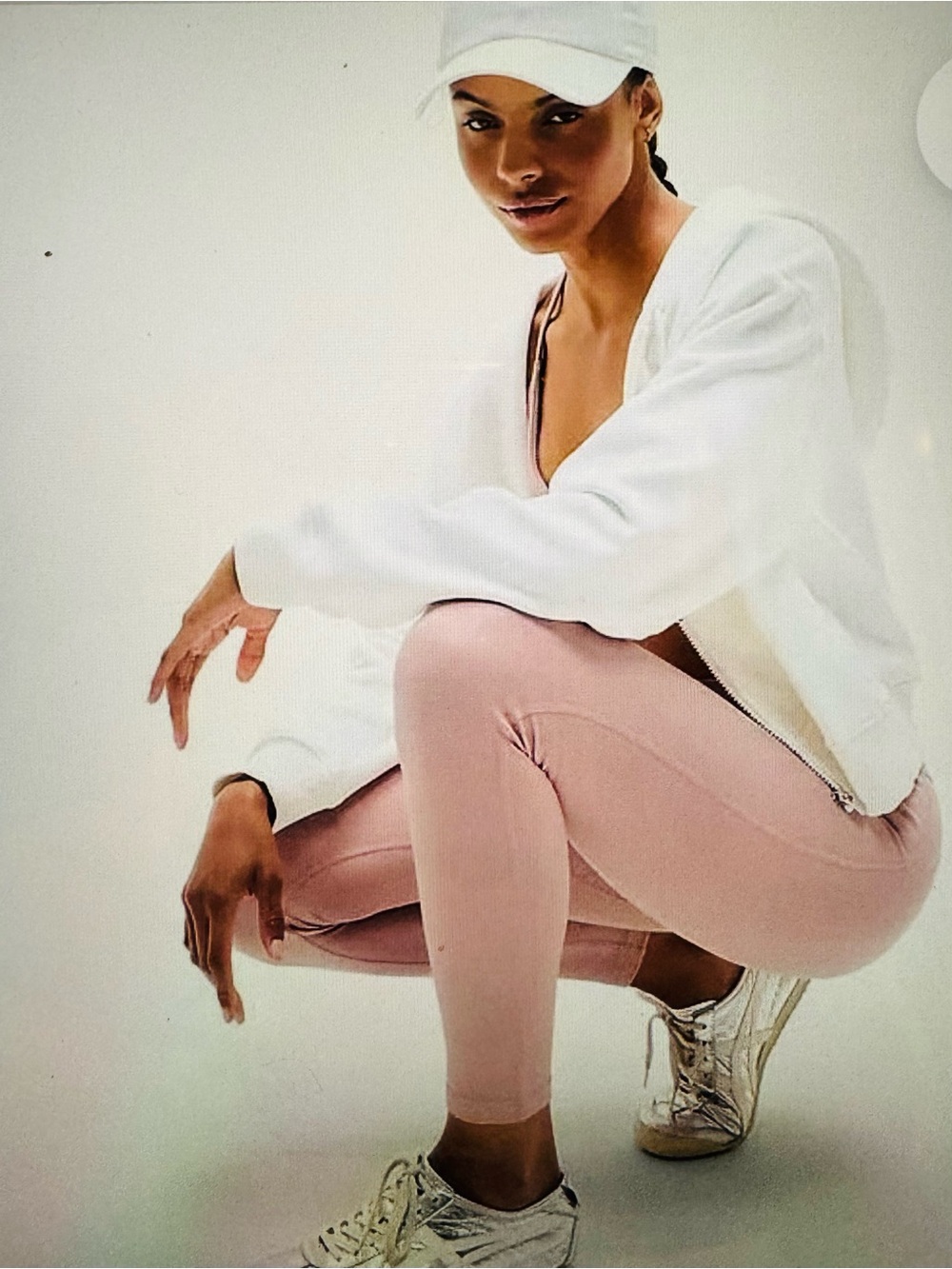 Athleta Pebble Pink High-Rise Leggings